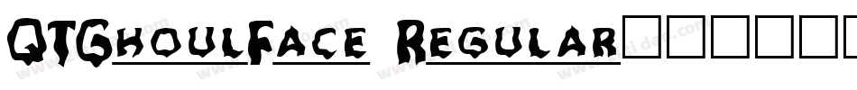 QTGhoulFace Regular字体转换